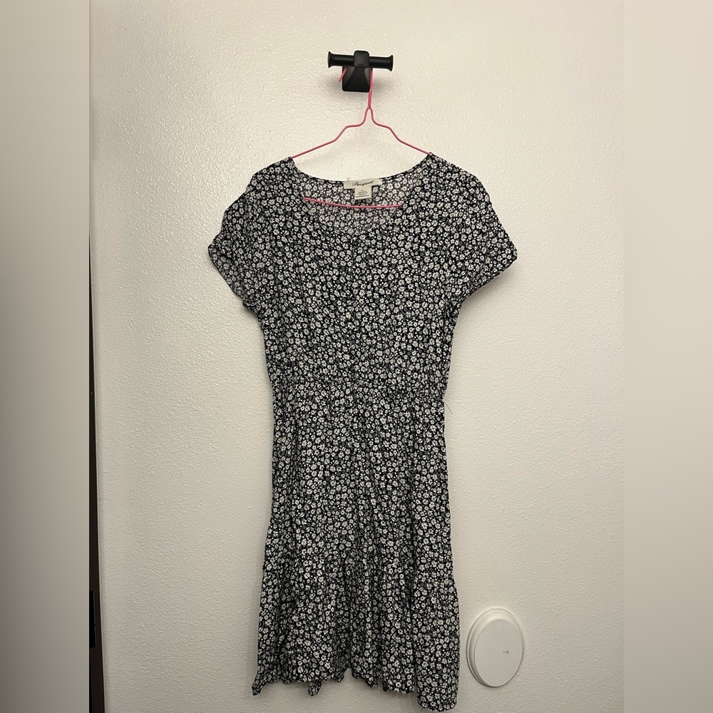 Passport Black and White Floral Dress